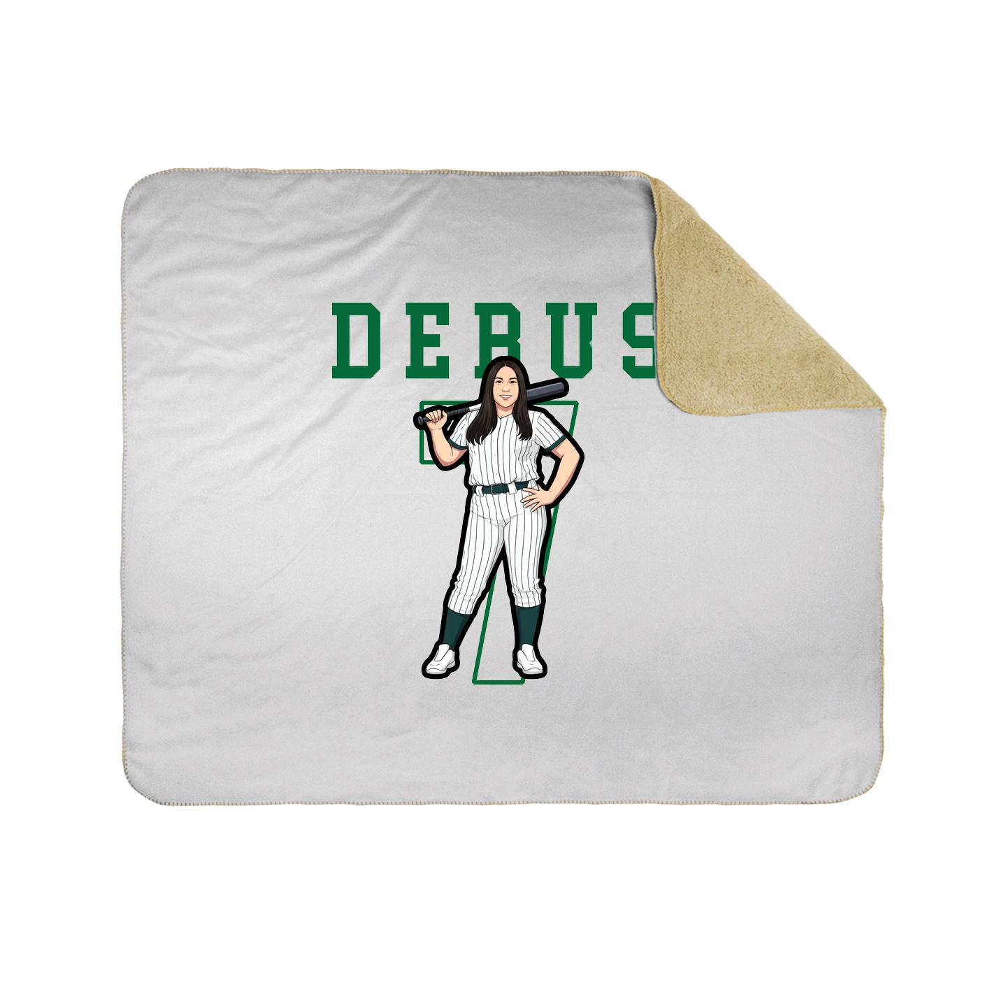 Throw Blanket — Shirsey in White