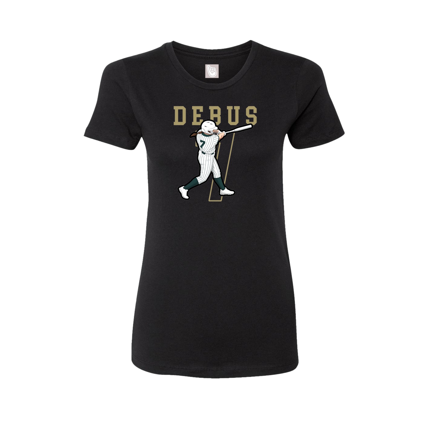 Fitted Women's Tee — Shirsey in Black