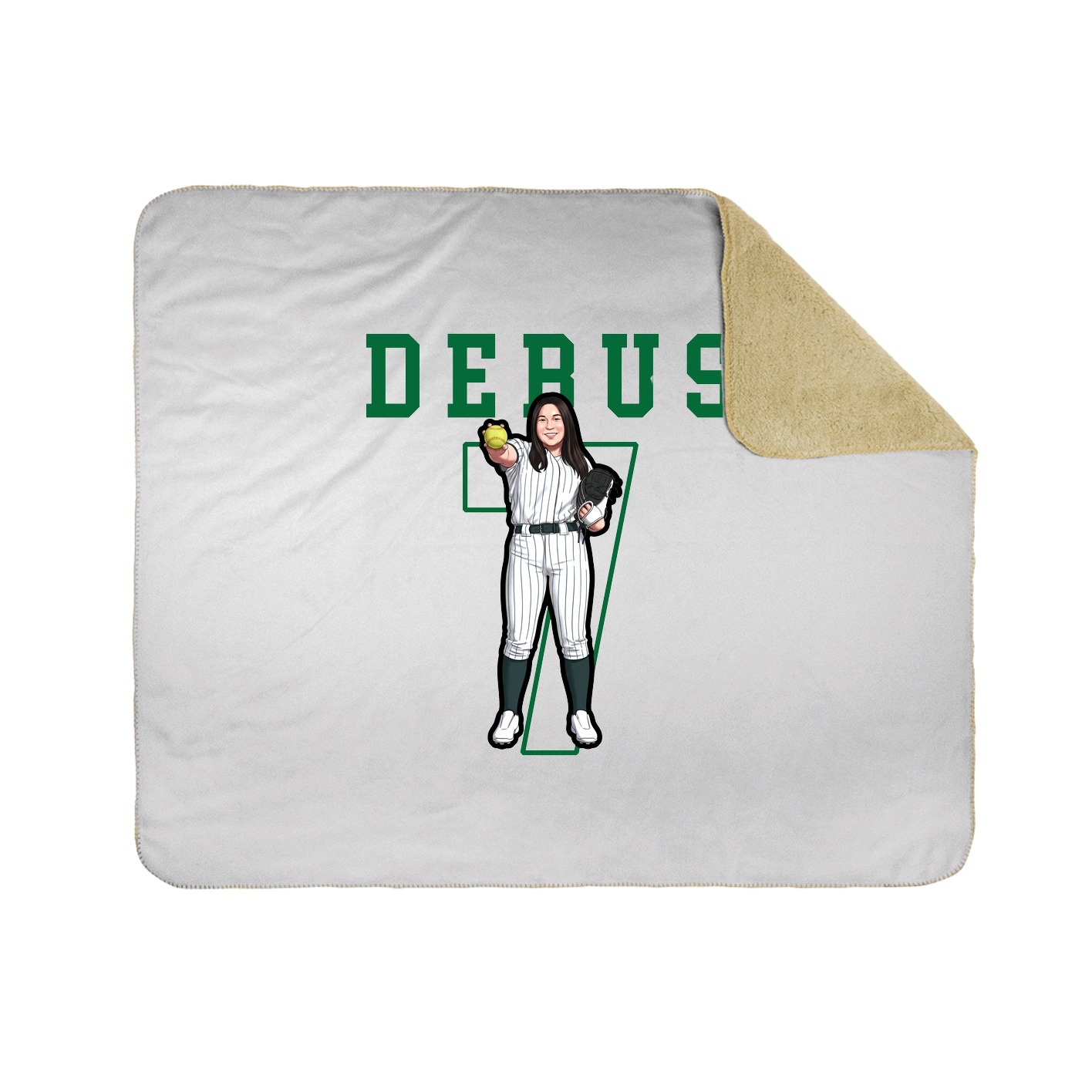 Throw Blanket — Shirsey in White