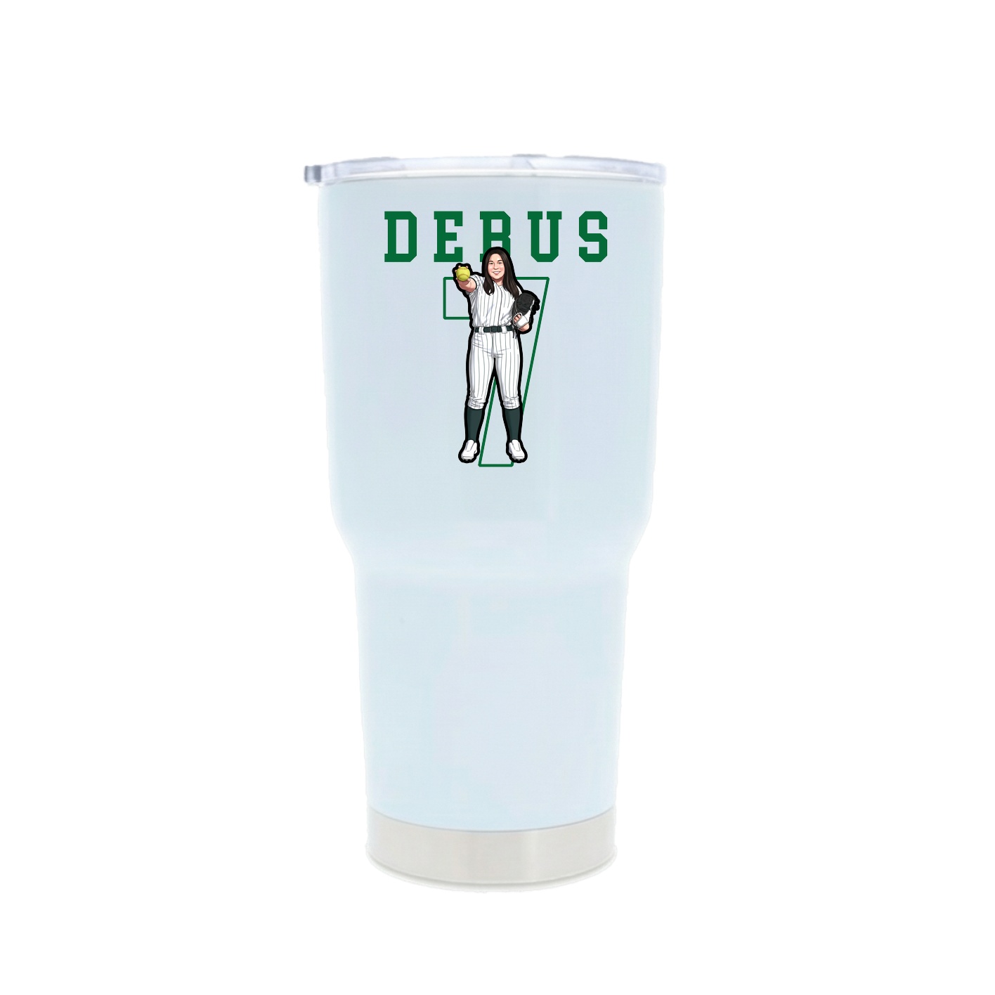 30oz Stainless Steel Tumbler — Shirsey in White