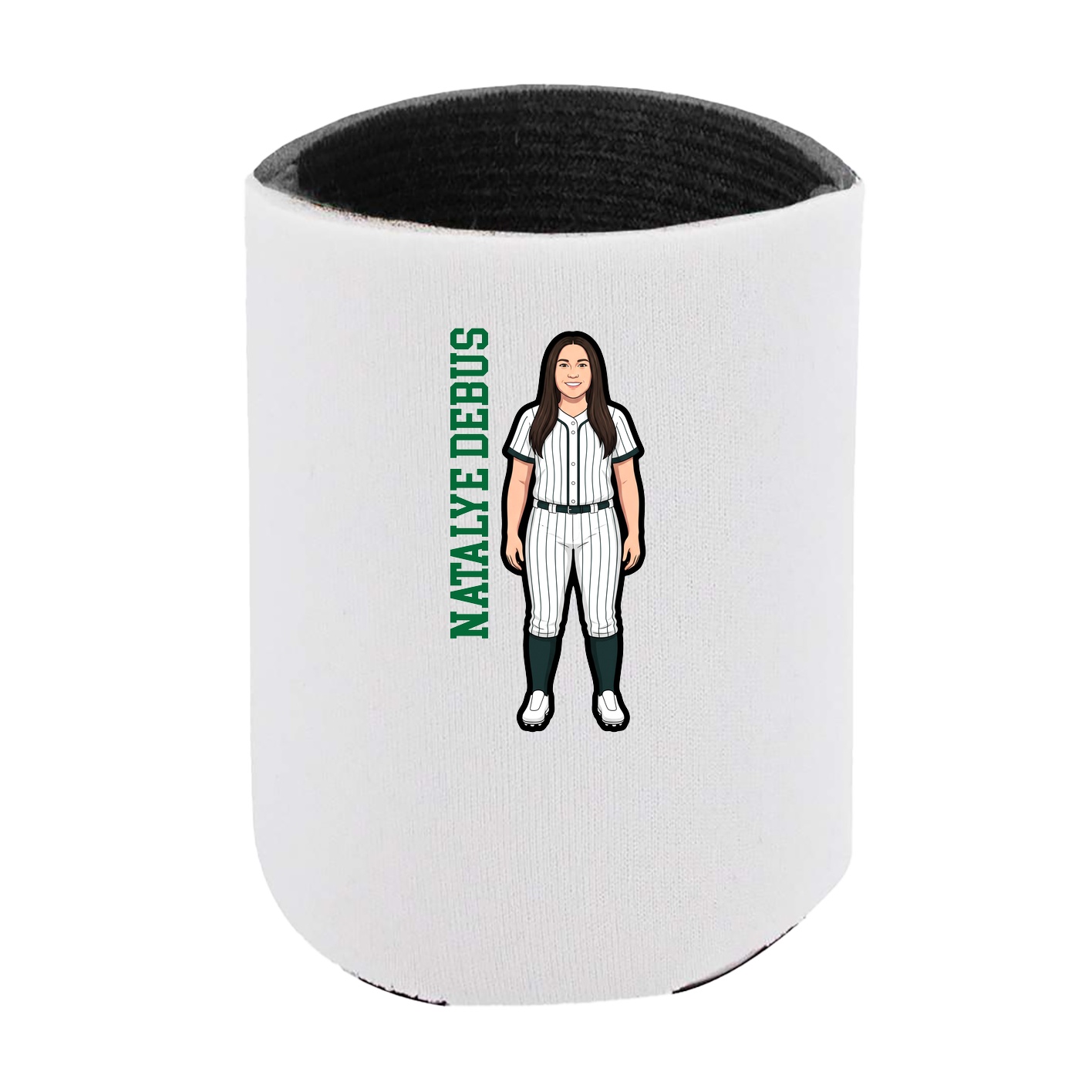 Can Holder — Name Vertical in White