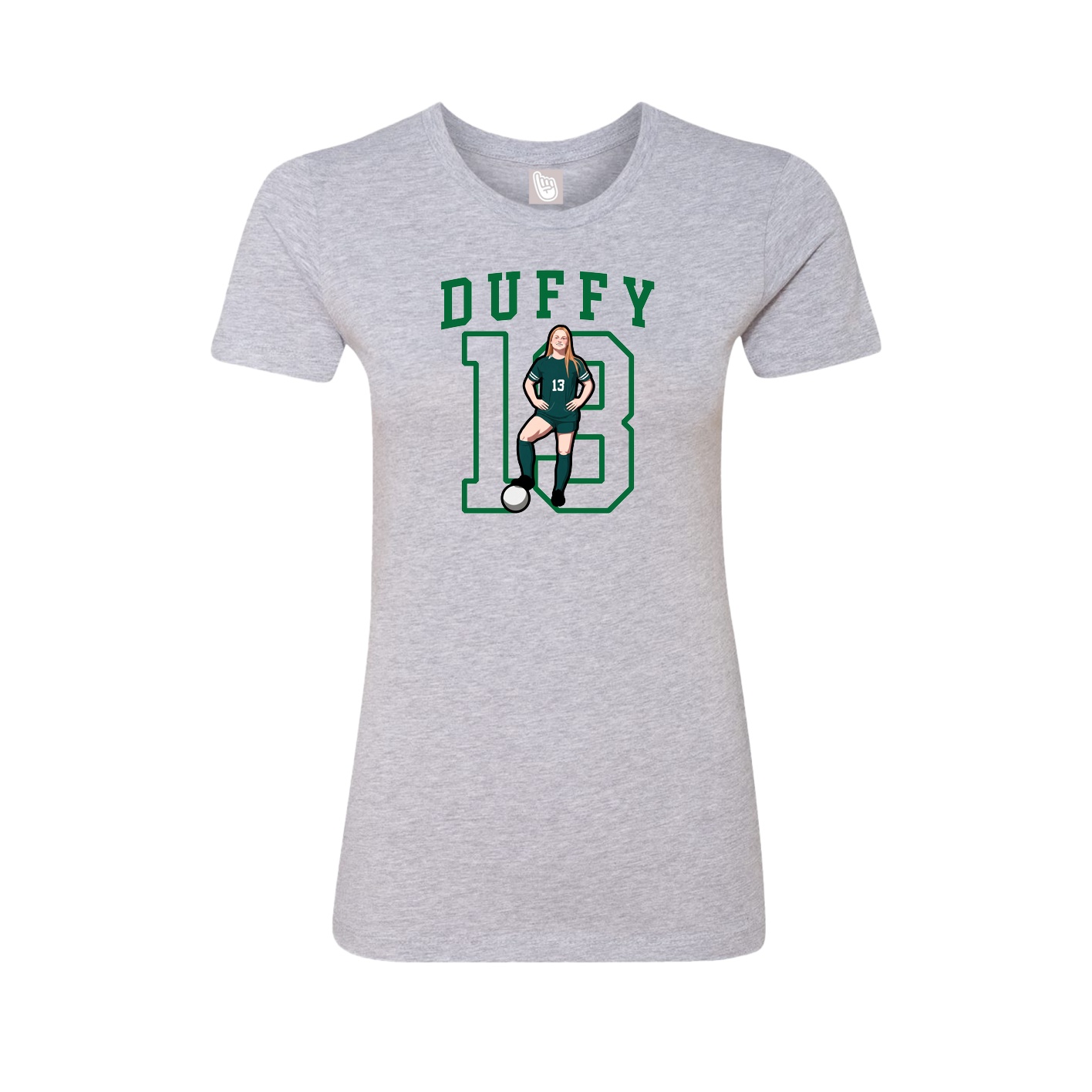 Fitted Women's Tee — Shirsey in Grey