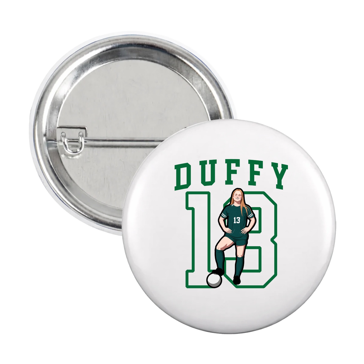 Game Day Button — Shirsey in White