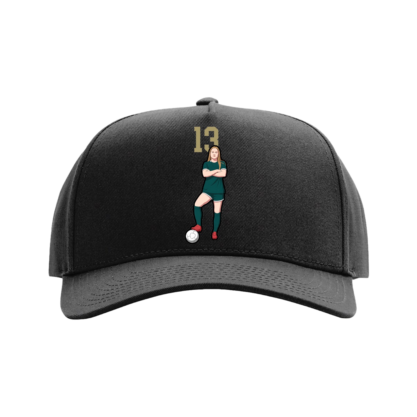 Full Fabric Five-Panel Champ Cap