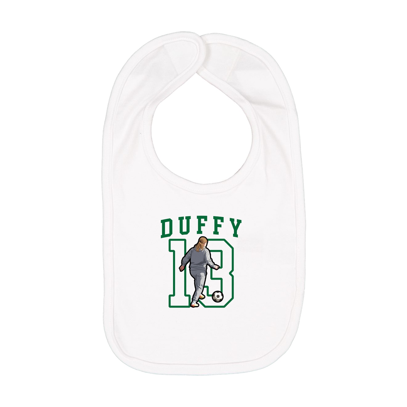 Infant Bib — Shirsey in White