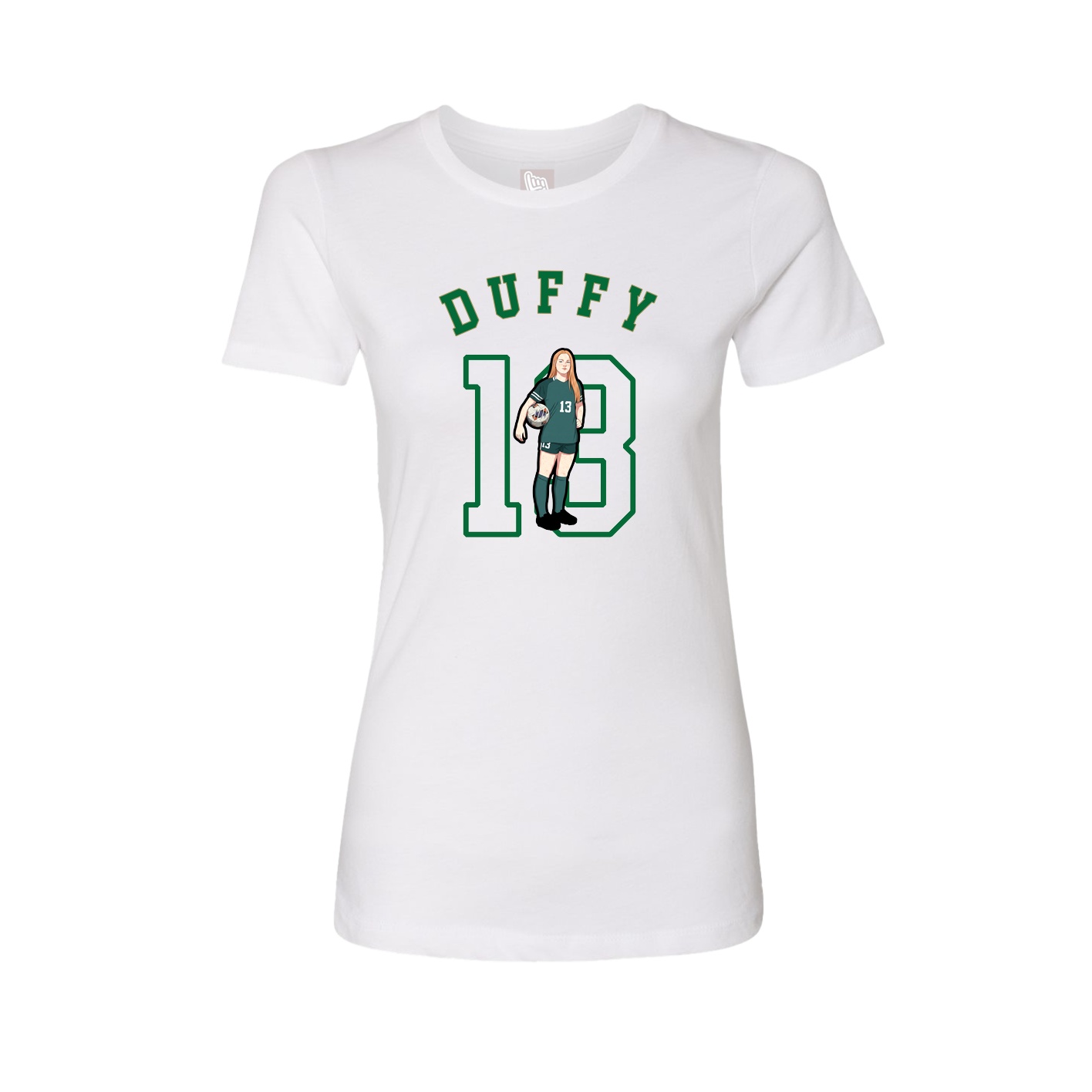 Fitted Women's Tee — Shirsey Arch in White