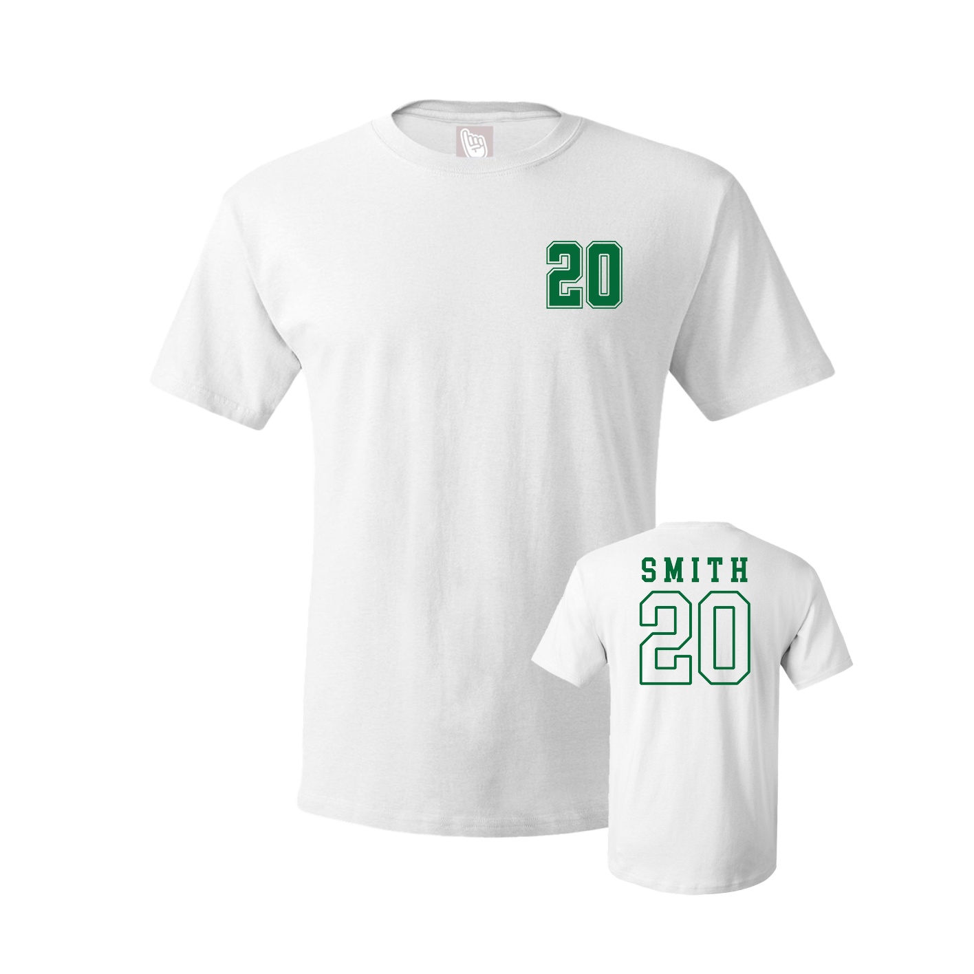 Youth Tee — Chest Back in White
