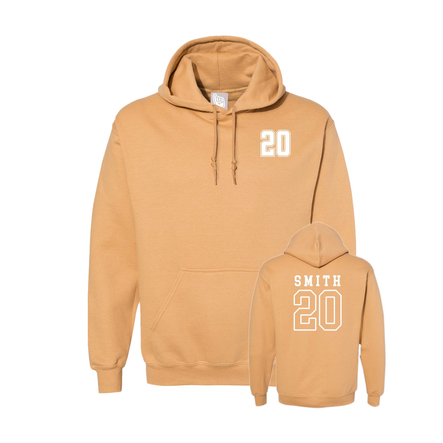 Hoodie — Chest Back in Vegas Gold