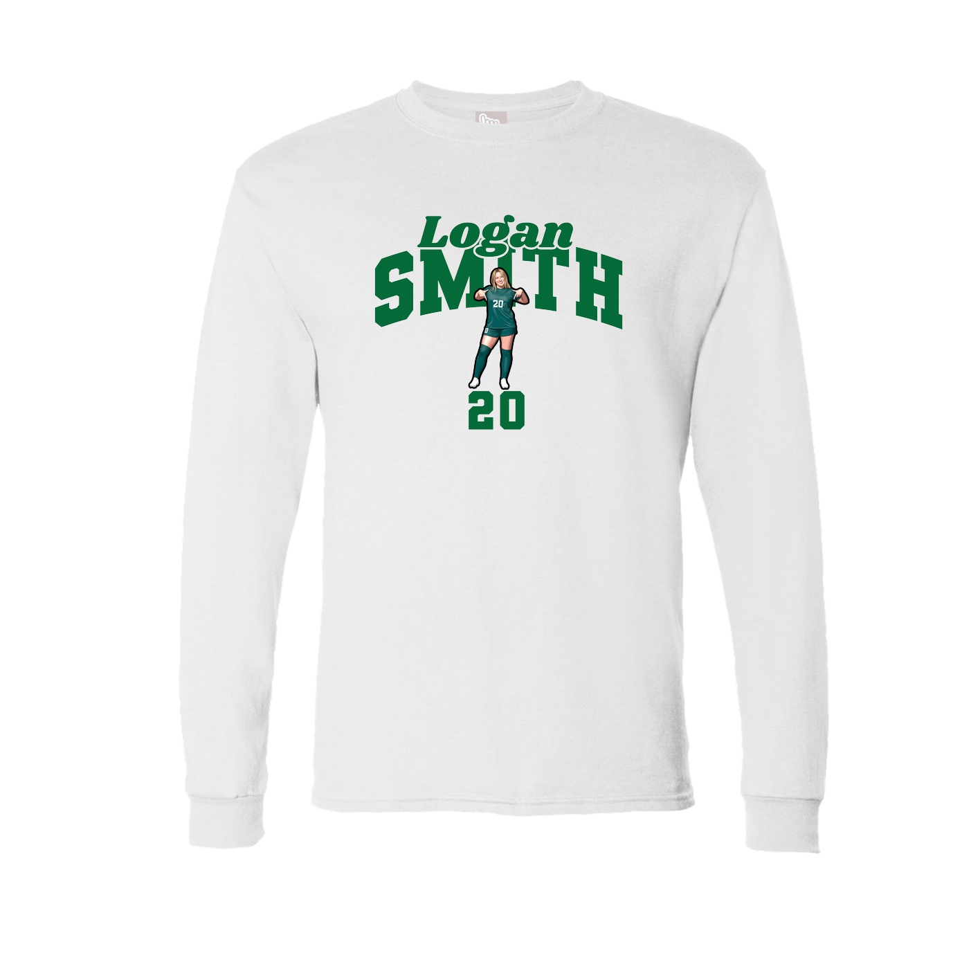 Long Sleeve Tee — Signature Arch in White