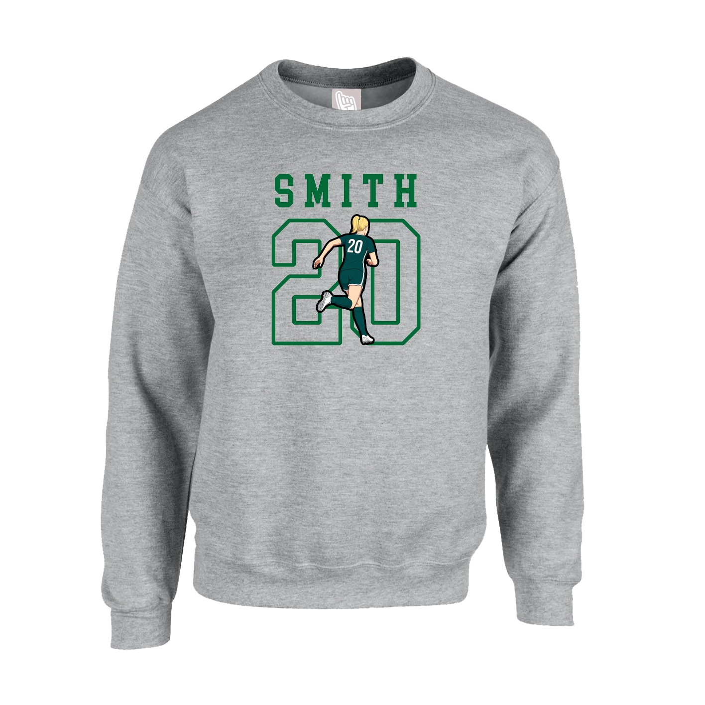 Fleece Crew — Shirsey in Grey