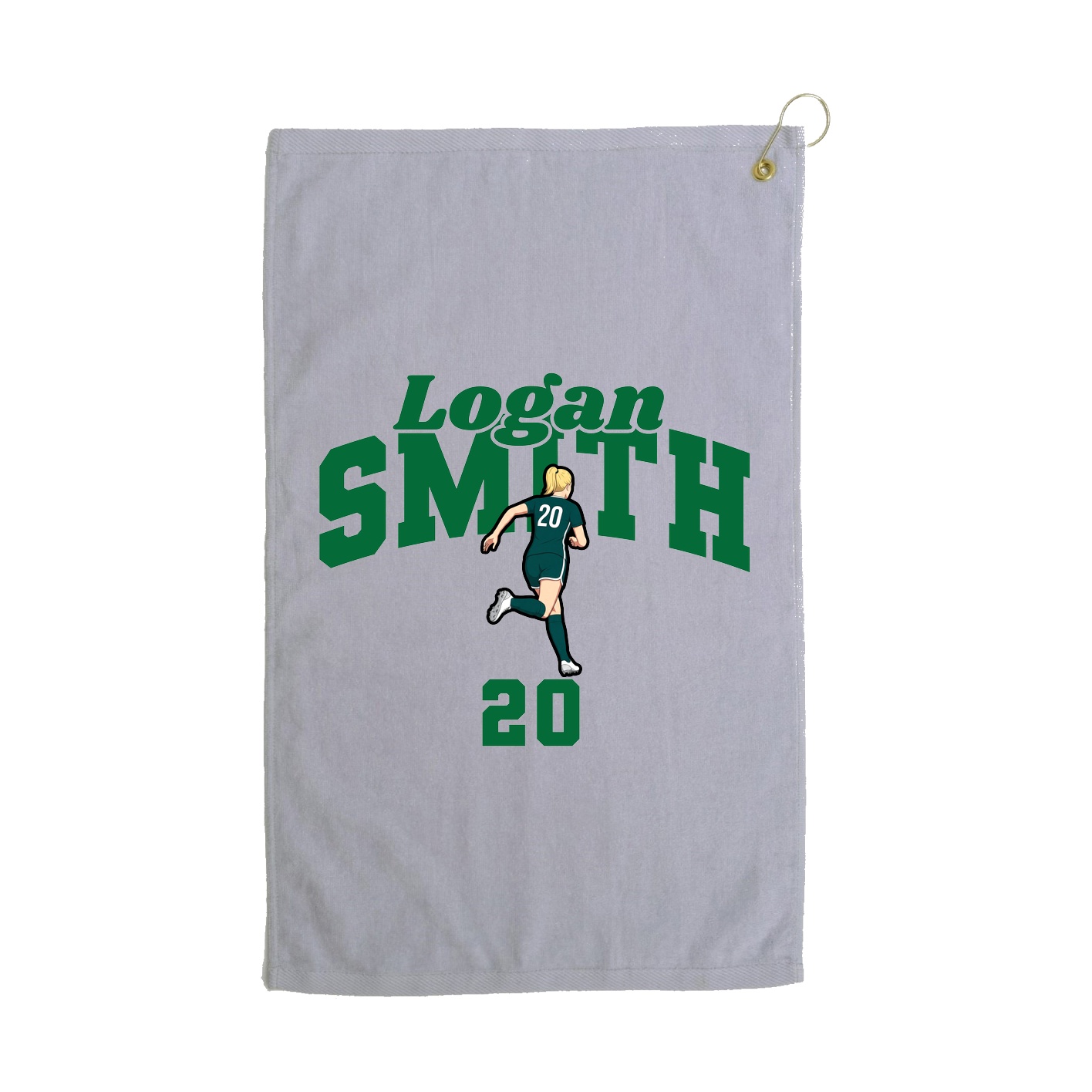 Golf Towel — Signature Arch in Grey