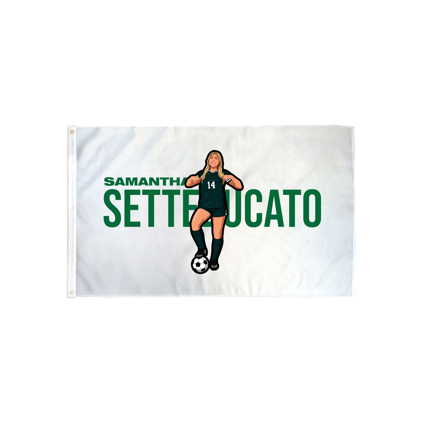 3x5 Flag — Player Name in Classic