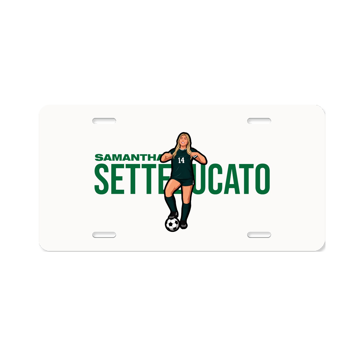 License Plate — Player Name in Classic