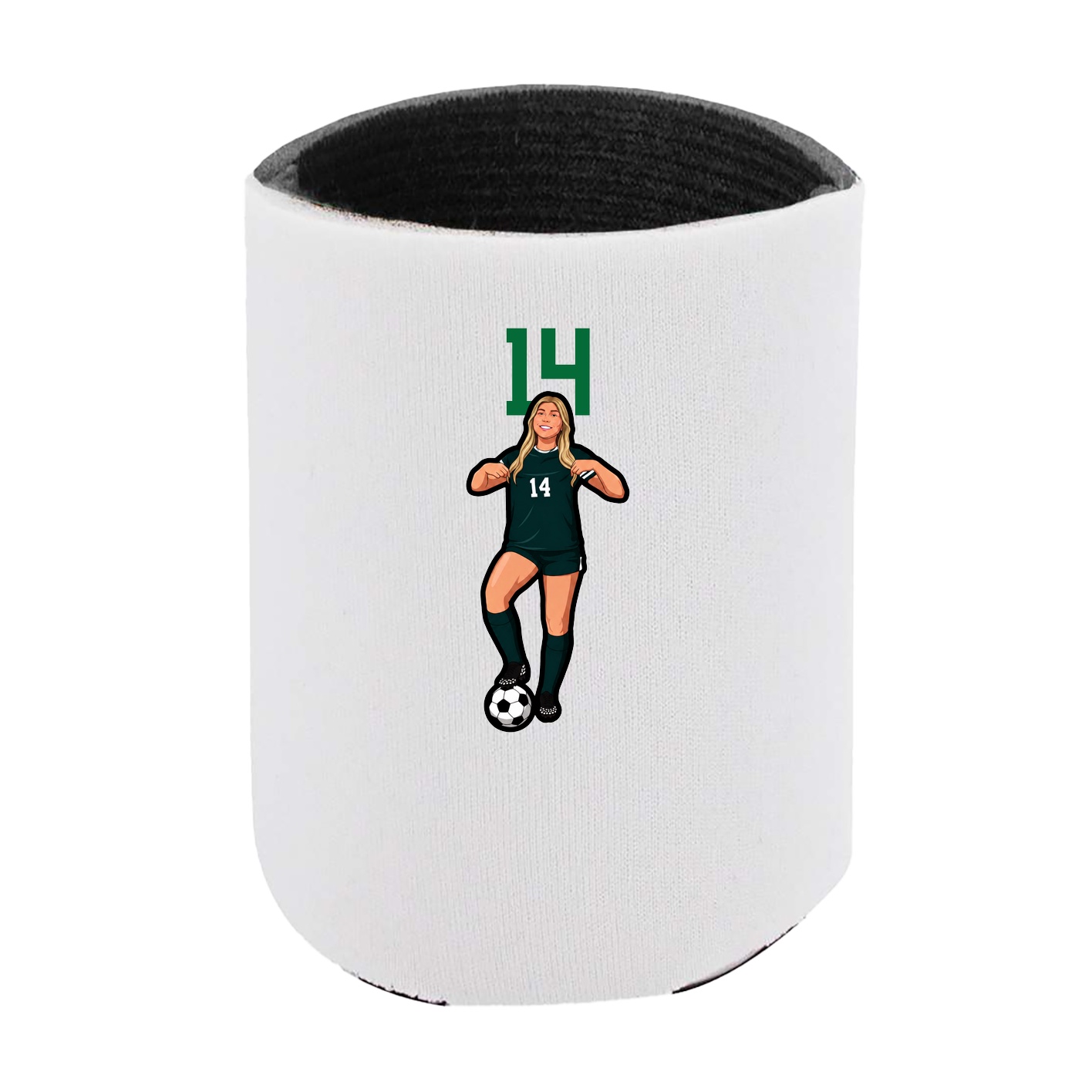Can Holder — Number Top in White