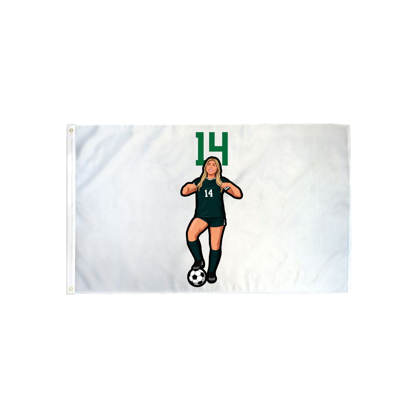 3x5 Flag — Number Top in Classic