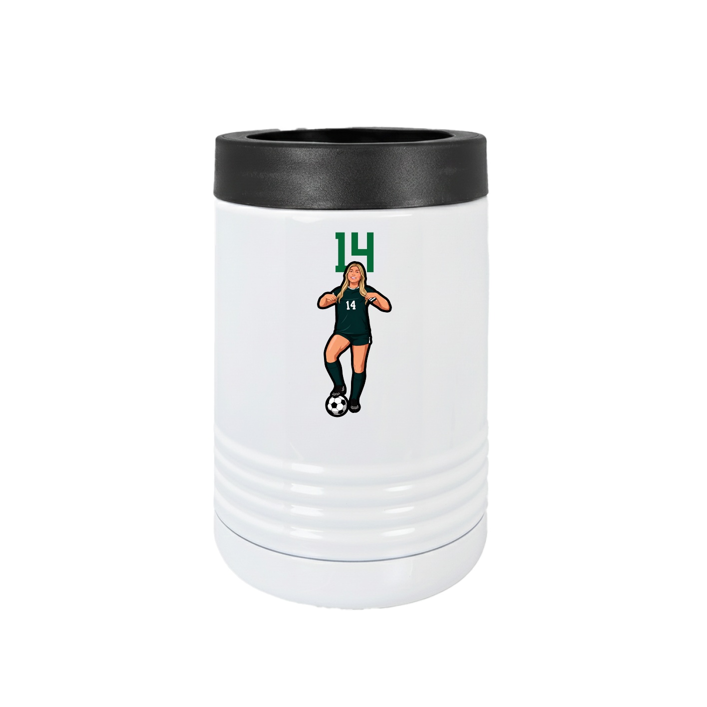 Beverage Holder — Number Top in White