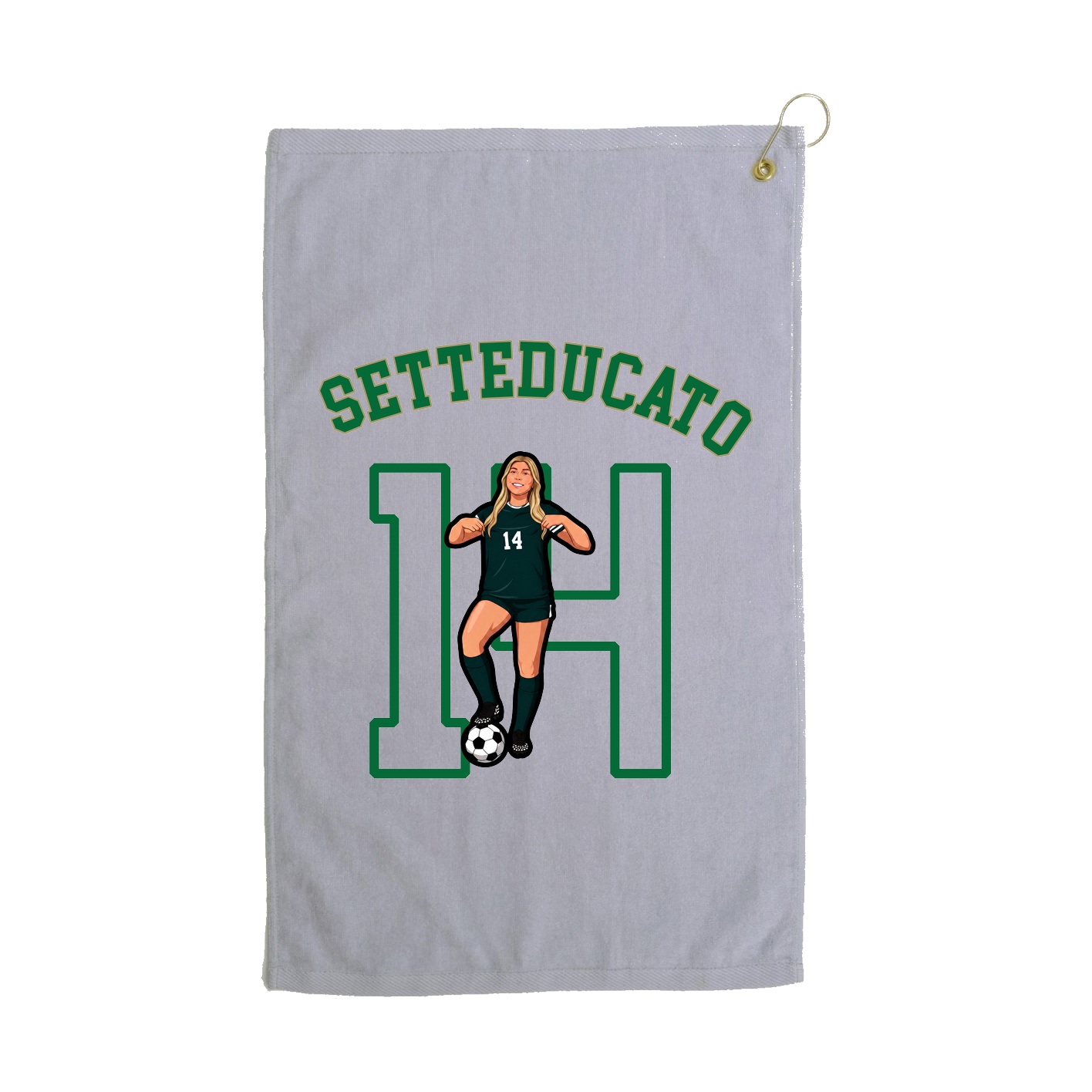 Golf Towel — Shirsey Arch in Grey
