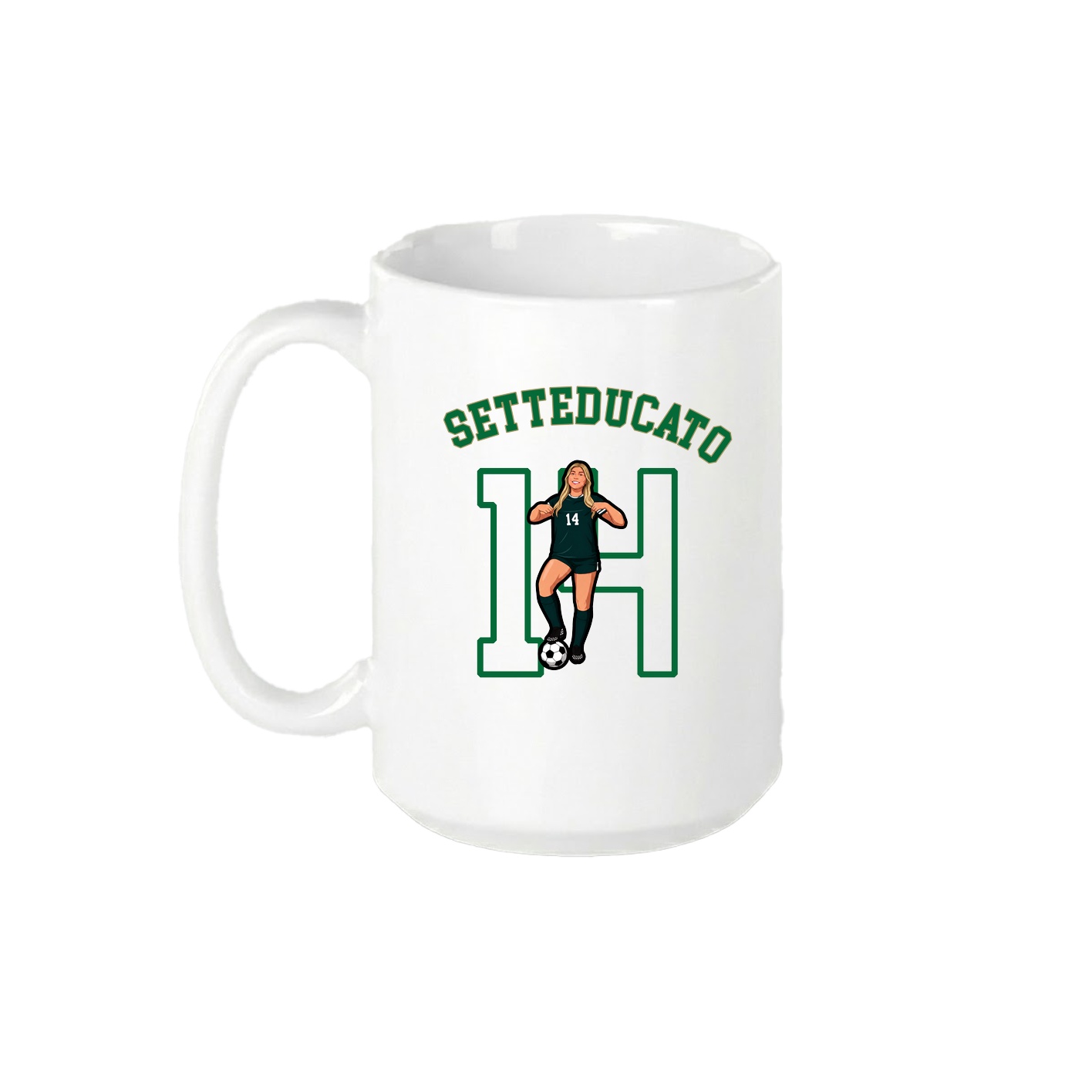 15oz Coffee Mug — Shirsey Arch in White