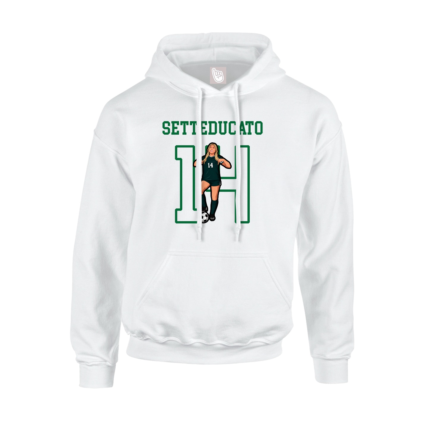 Youth Hoodie — Shirsey in White