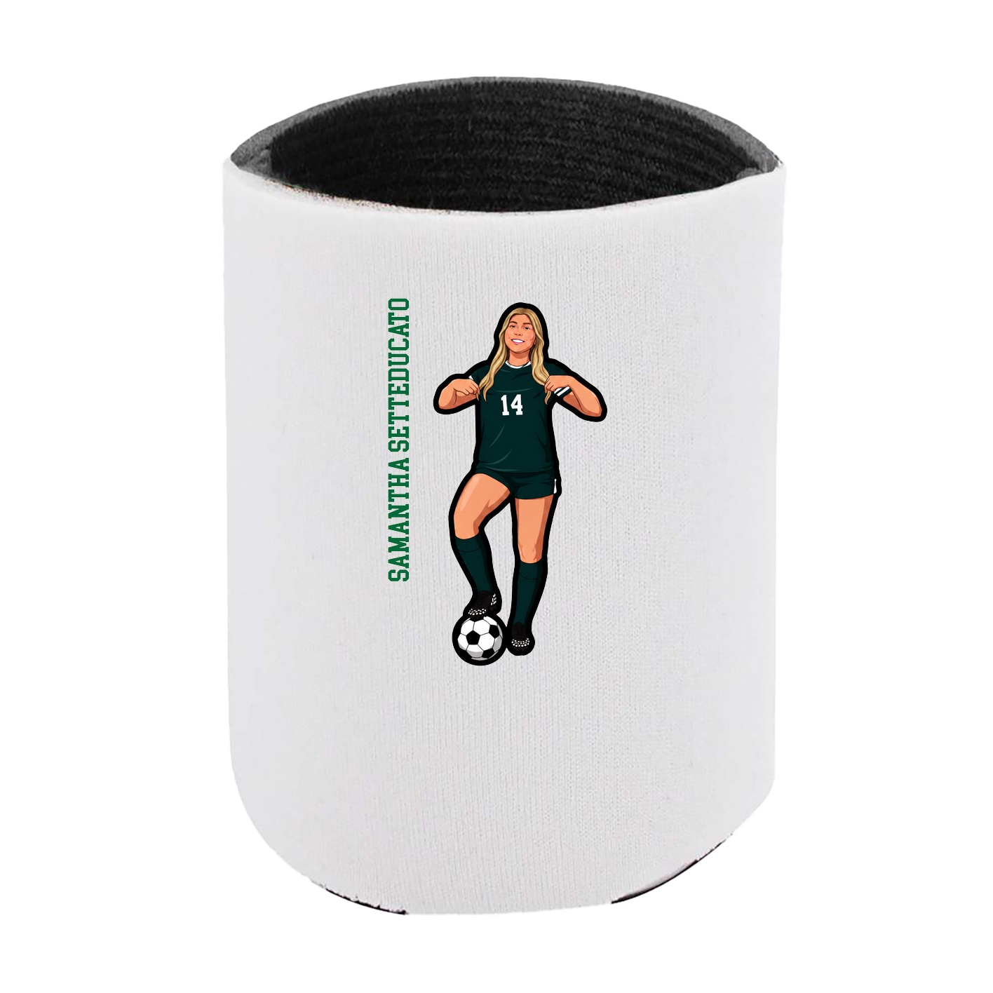 Can Holder — Name Vertical in White