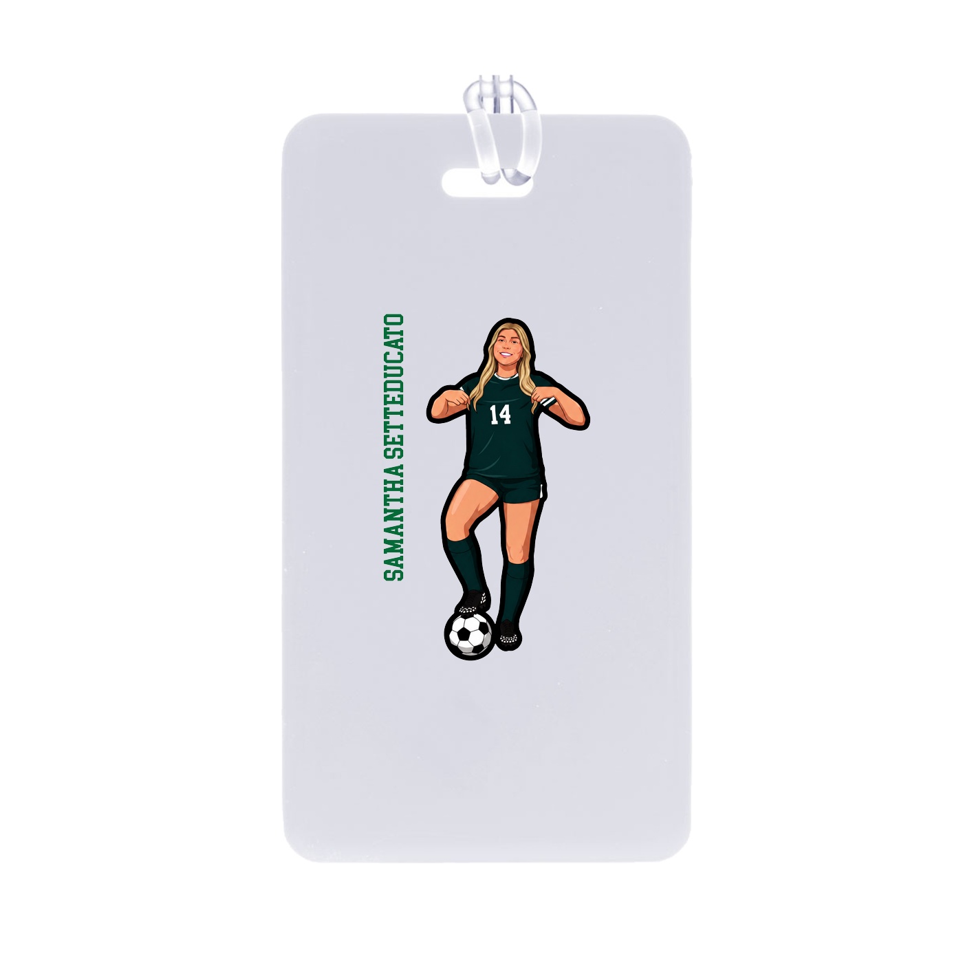 Bag Tag — Name Vertical in Classic