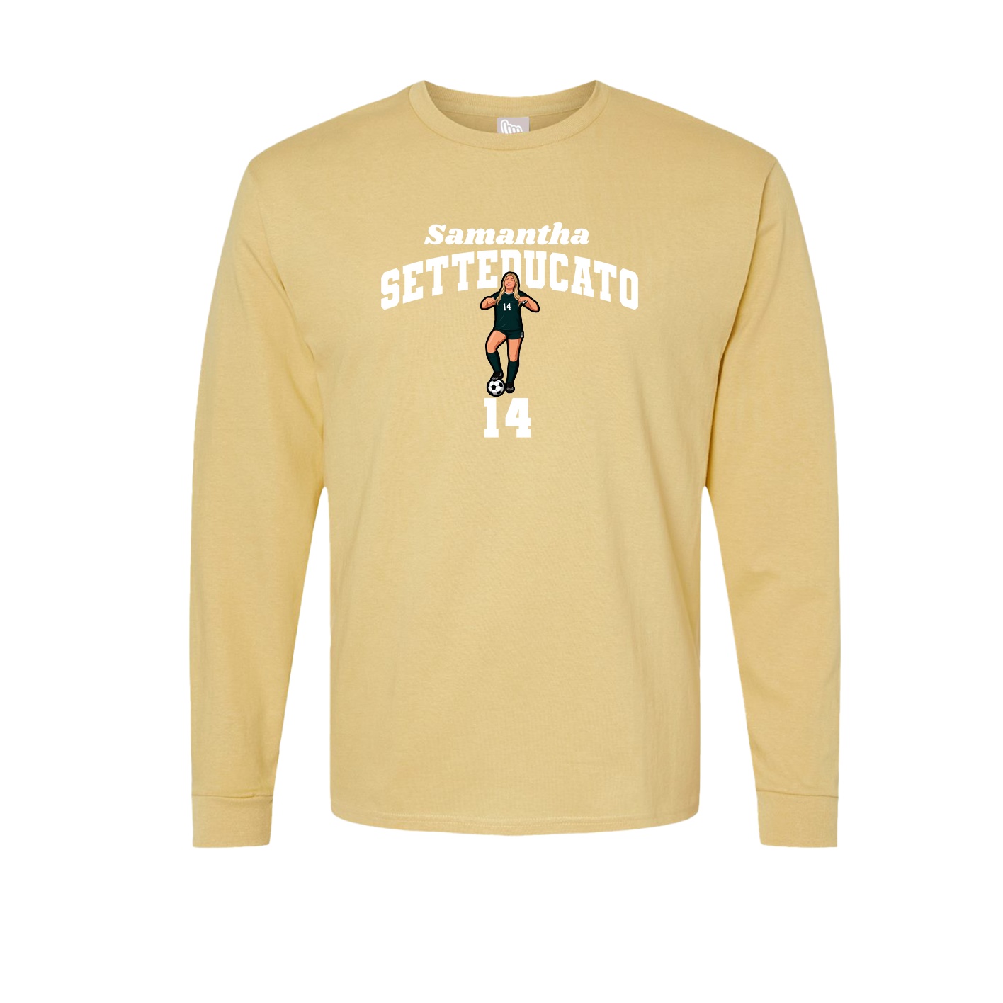 Long Sleeve Tee — Signature Arch in Vegas Gold