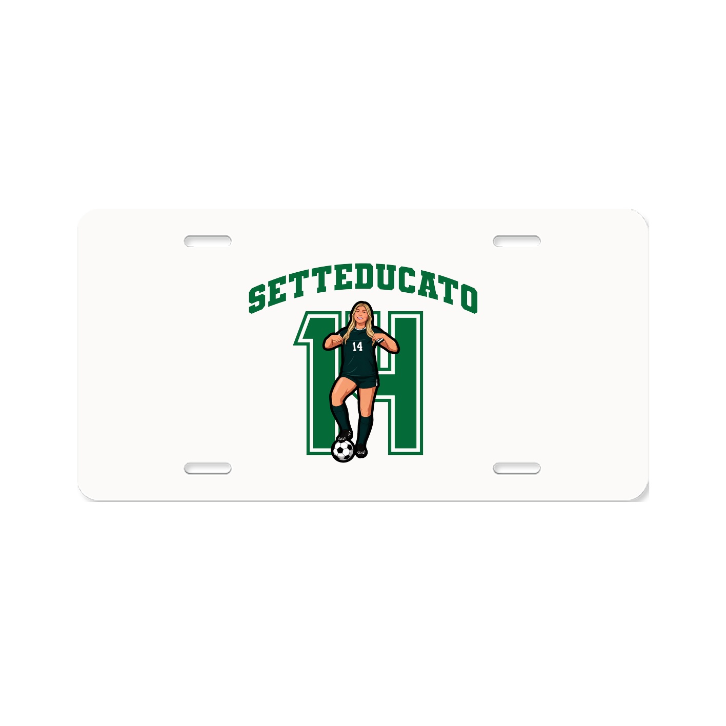 License Plate — Number in Classic