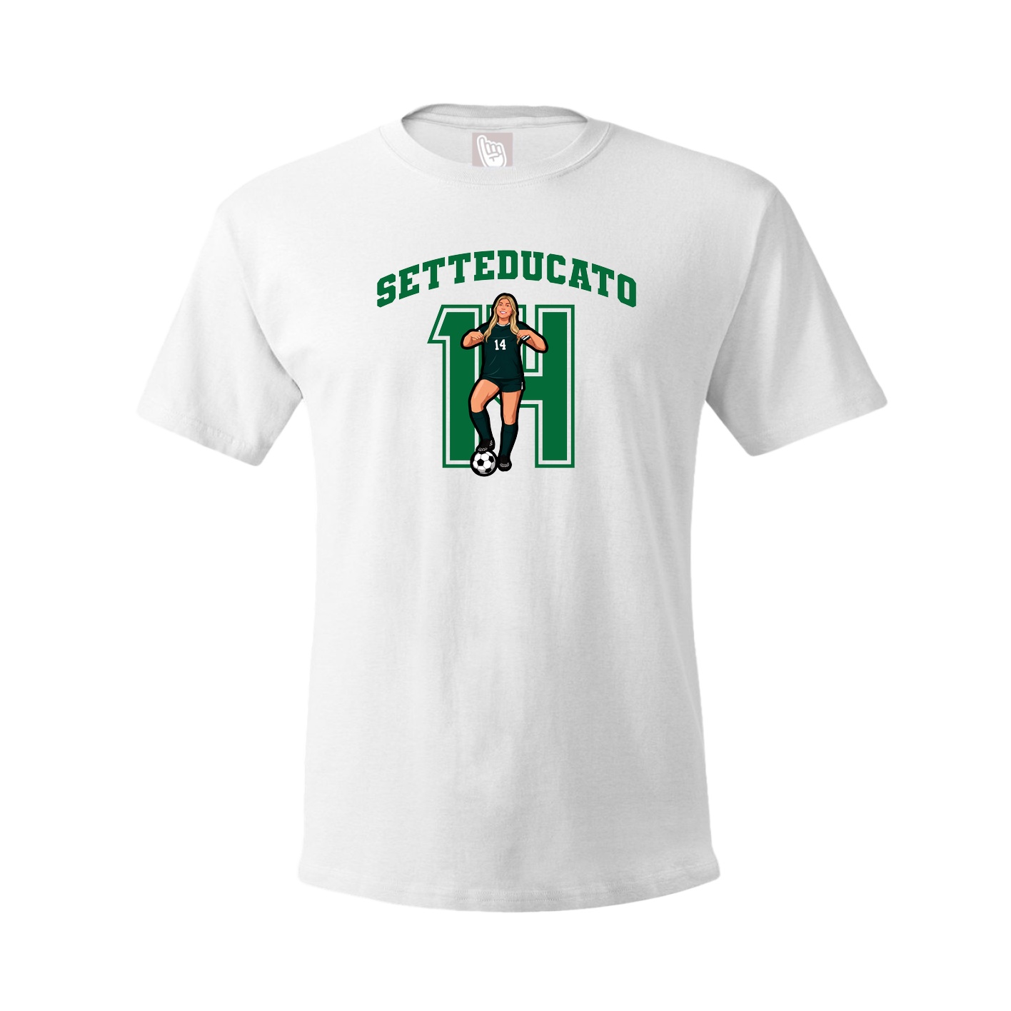 Tee — Number in White