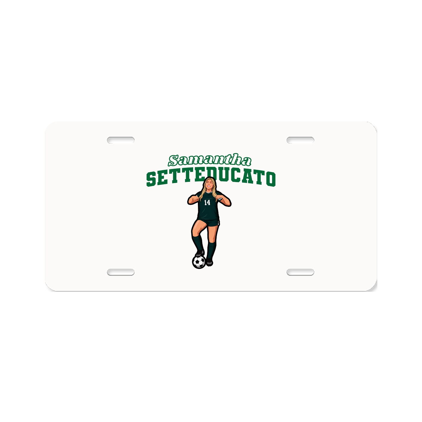 License Plate — Name Arch in Classic