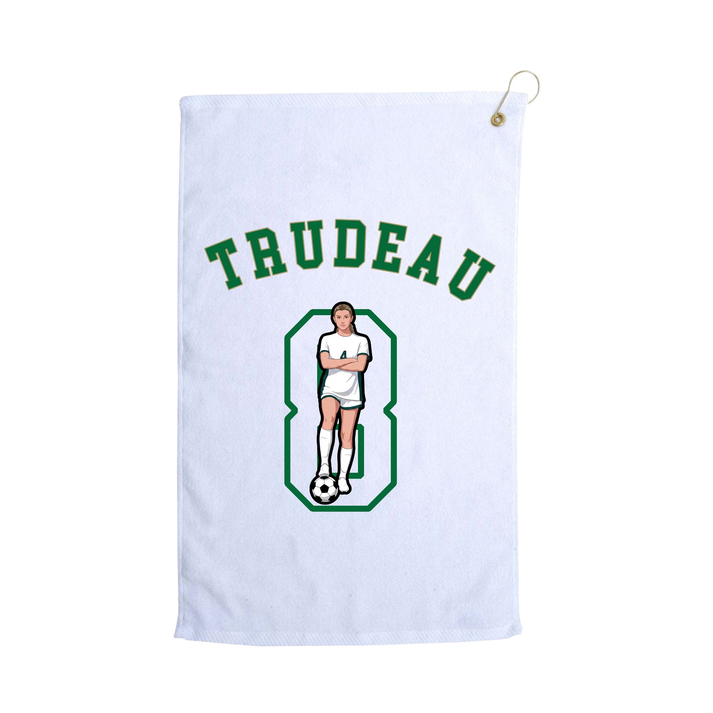 Golf Towel — Shirsey Arch in White