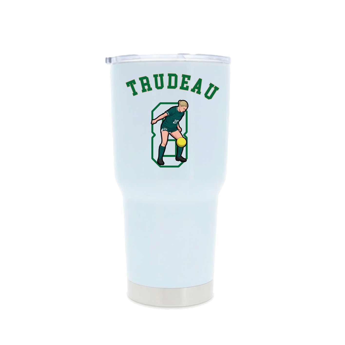 30oz Stainless Steel Tumbler — Shirsey Arch in White
