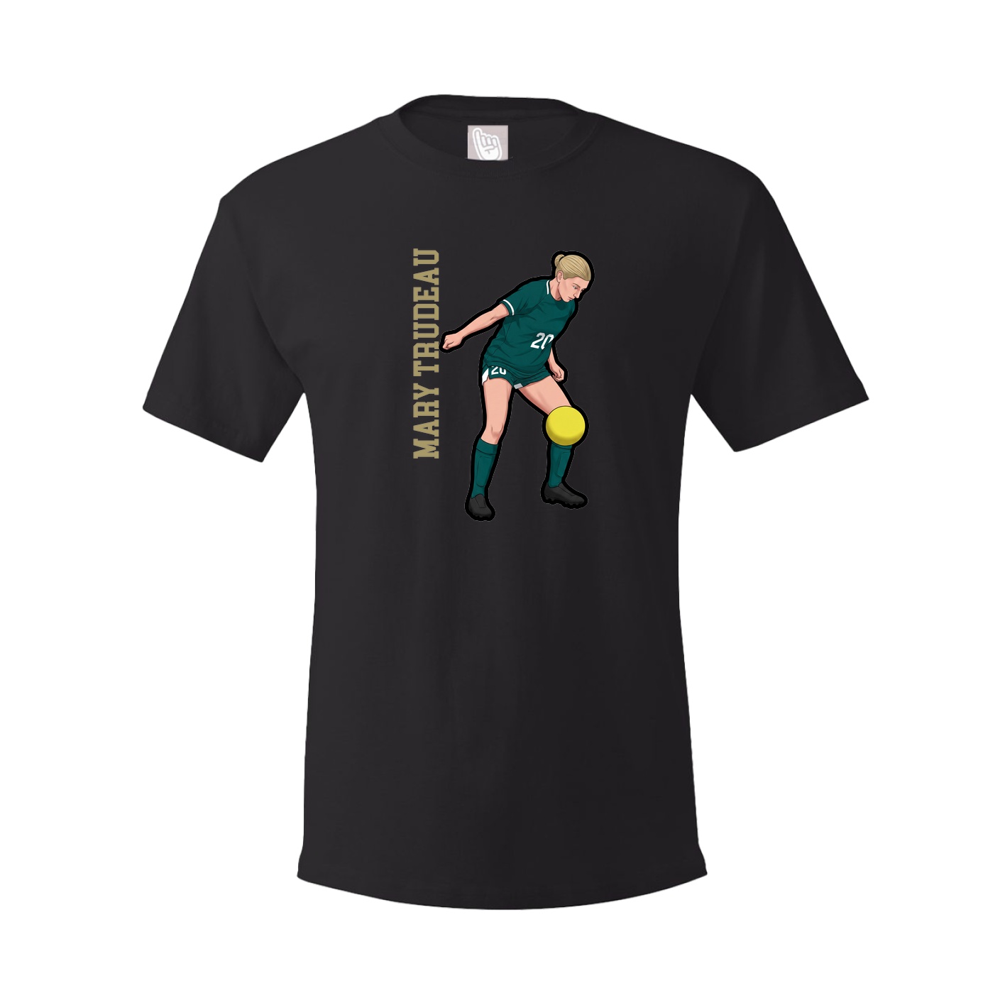 Tee — Name Vertical in Black
