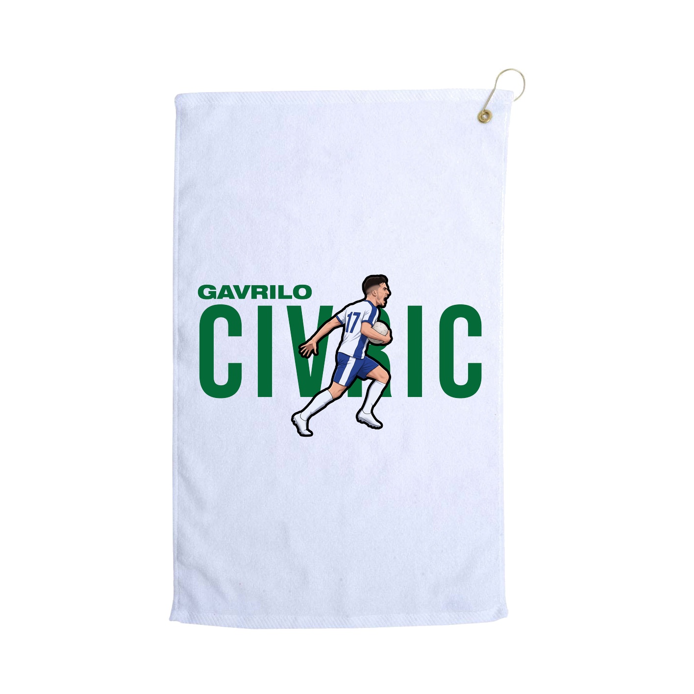 Golf Towel — Player Name in White