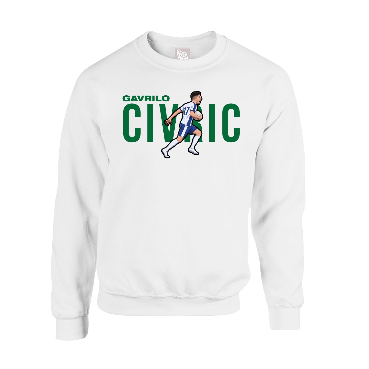 Fleece Crew — Player Name in White