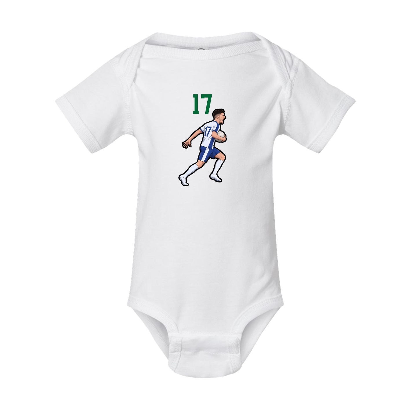 Baby Onesie — Number Top in White