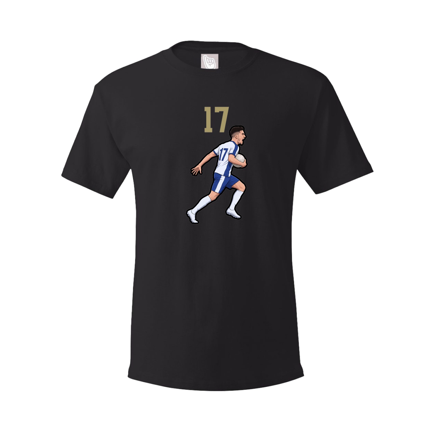 Youth Tee — Number Top in Black