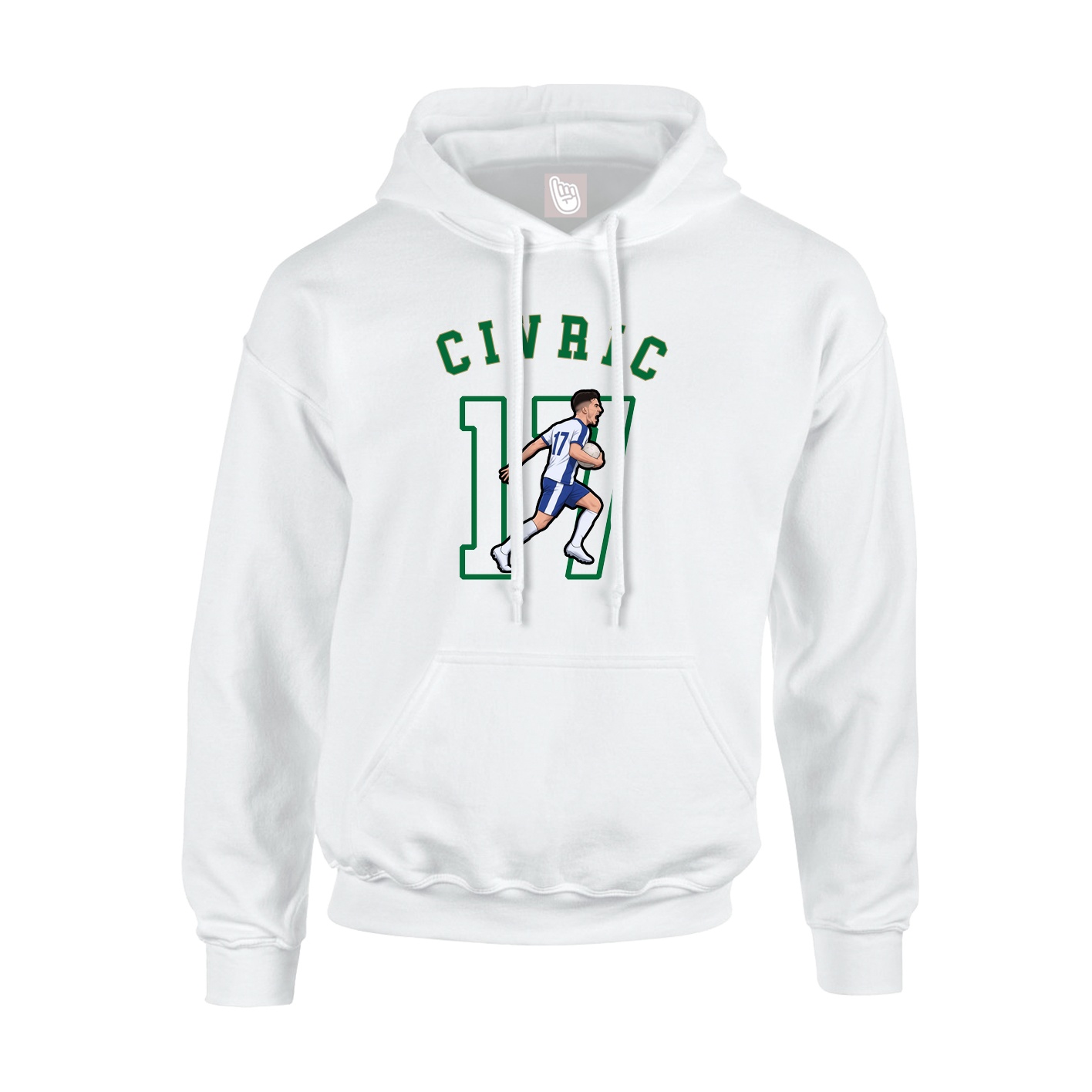 Youth Hoodie — Shirsey Arch in White
