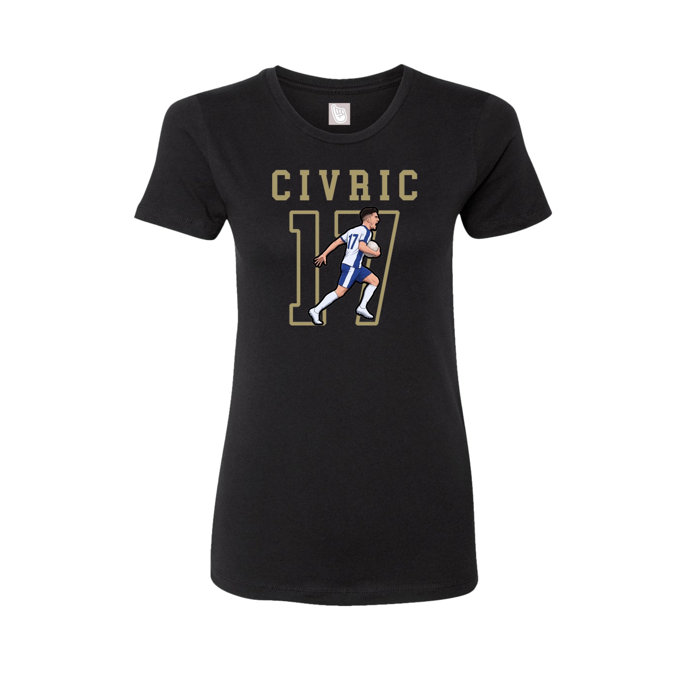 Fitted Women's Tee — Shirsey in Black