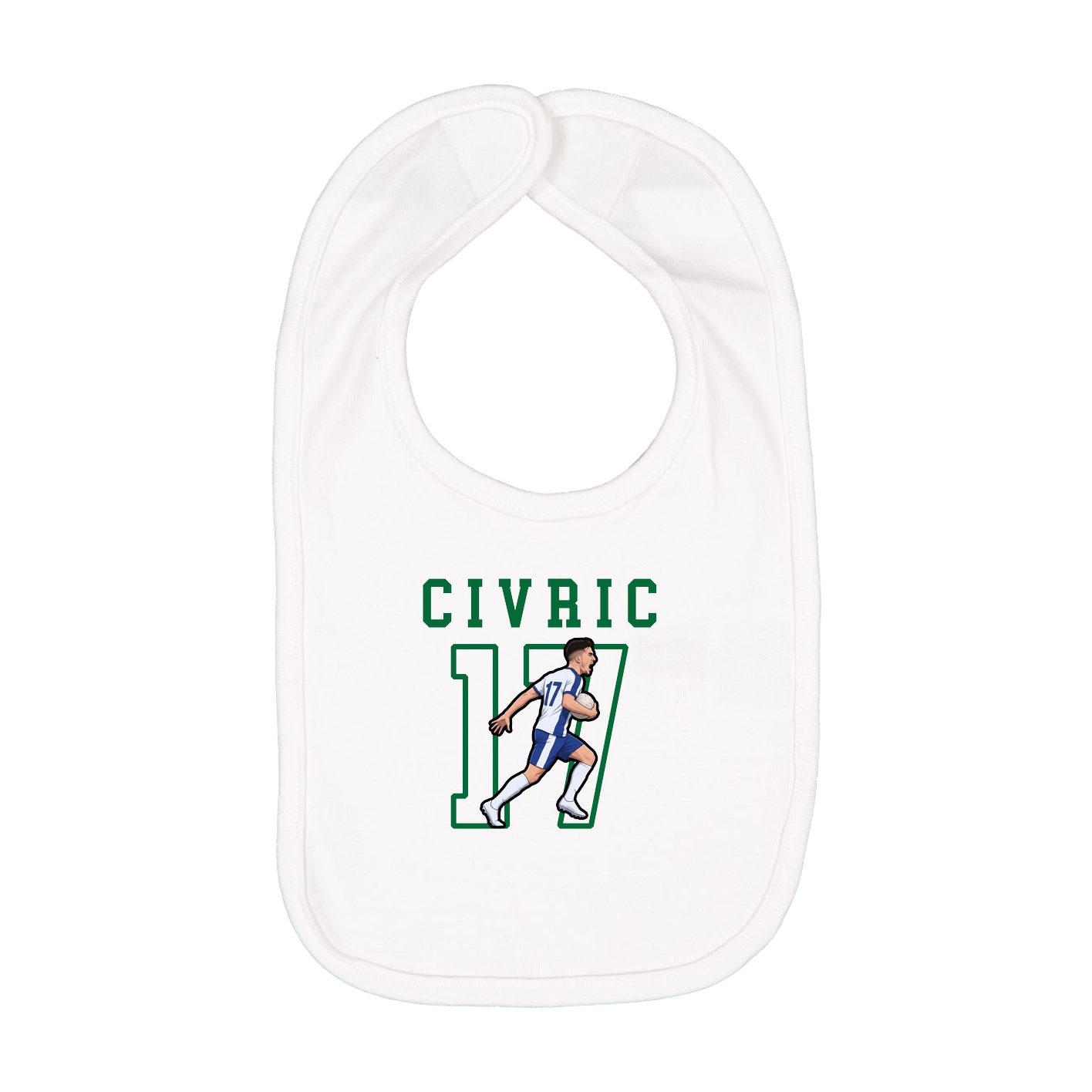 Infant Bib — Shirsey in White