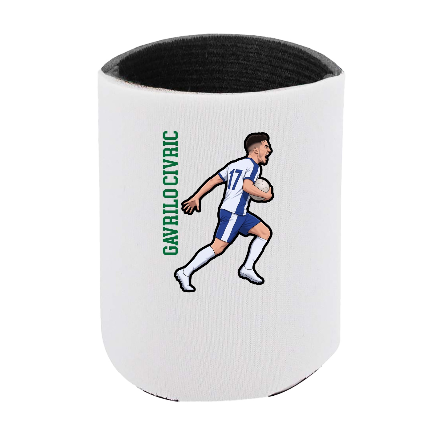 Can Holder — Name Vertical in White