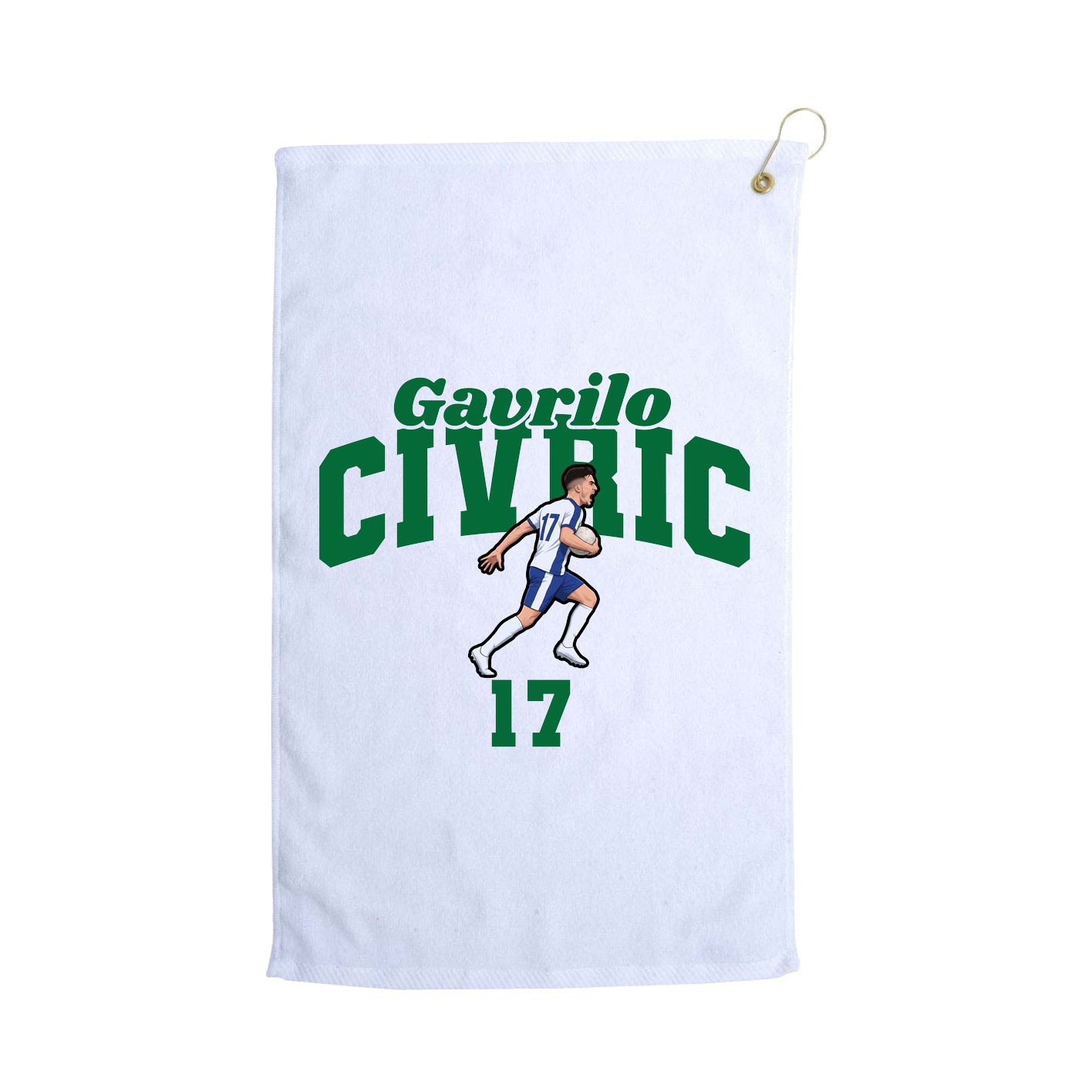Golf Towel — Signature Arch in White