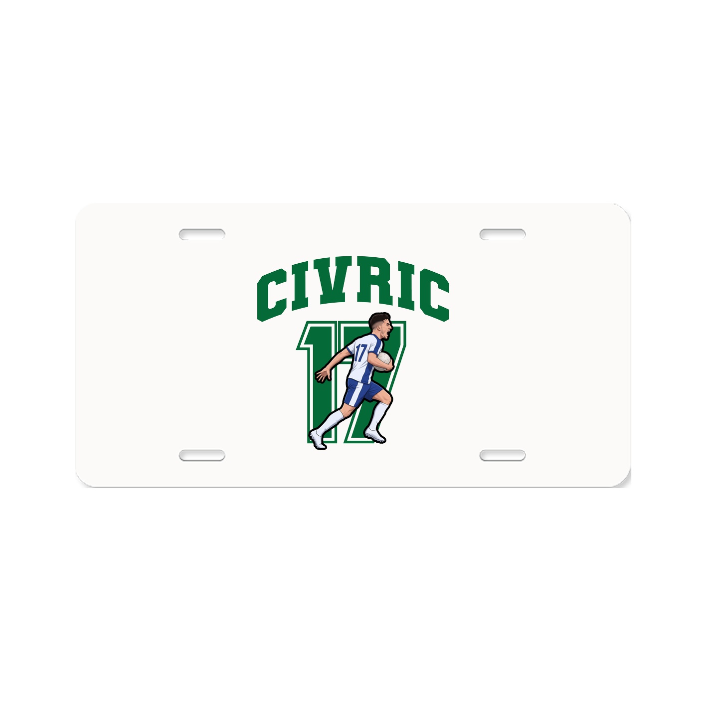 License Plate — Number in Classic