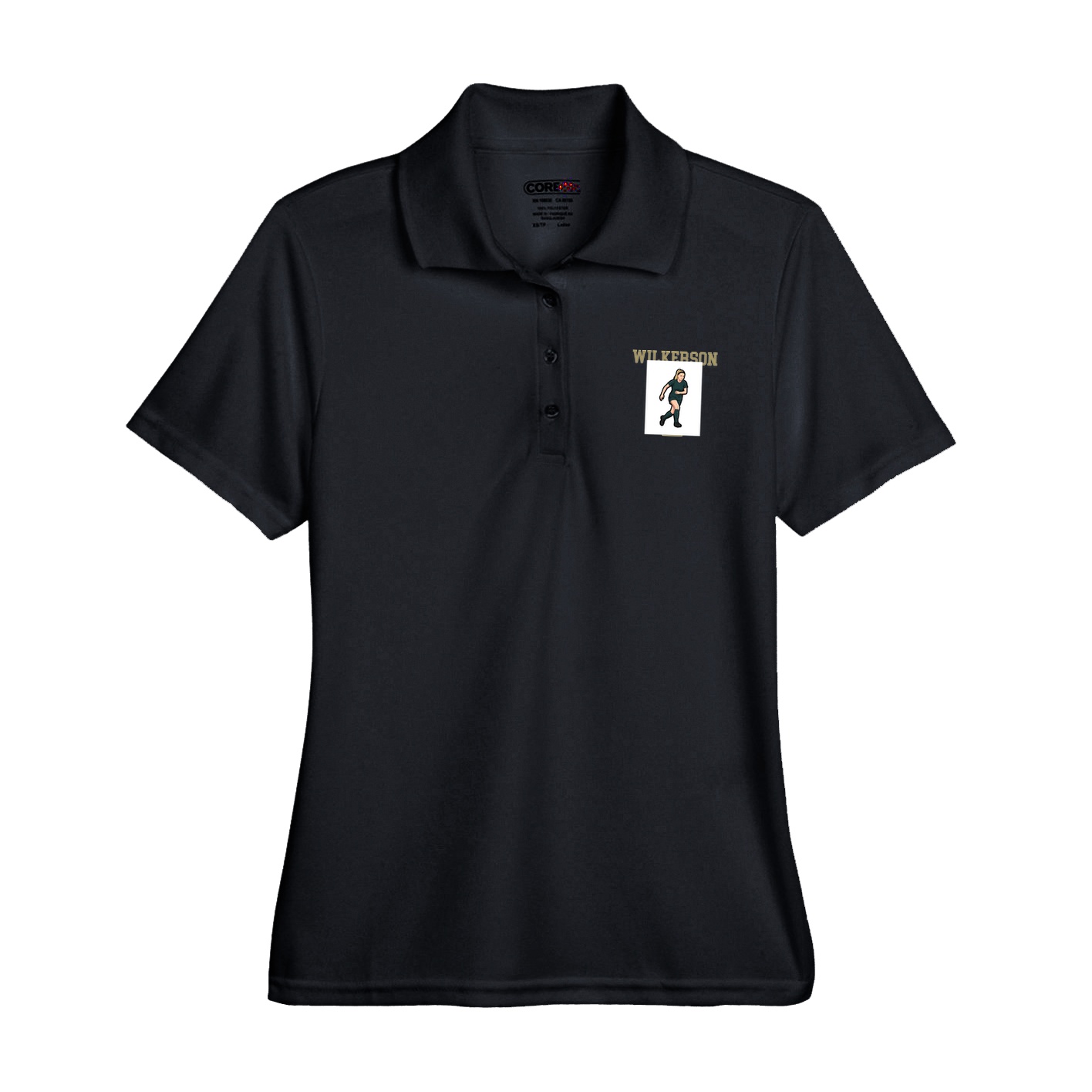 Womens Performance Polo — Shirsey in Black
