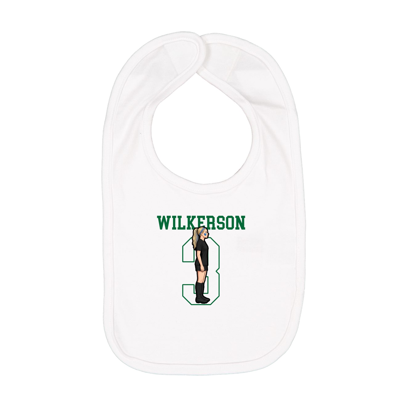 Infant Bib — Shirsey in White