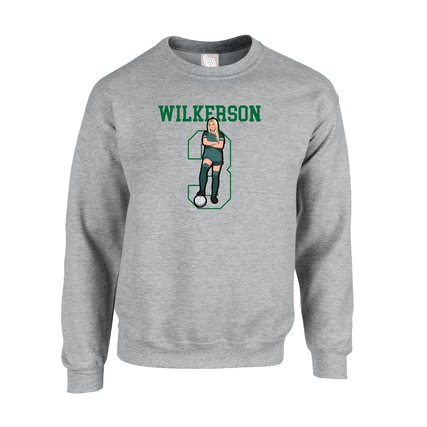 Fleece Crew — Shirsey in Grey