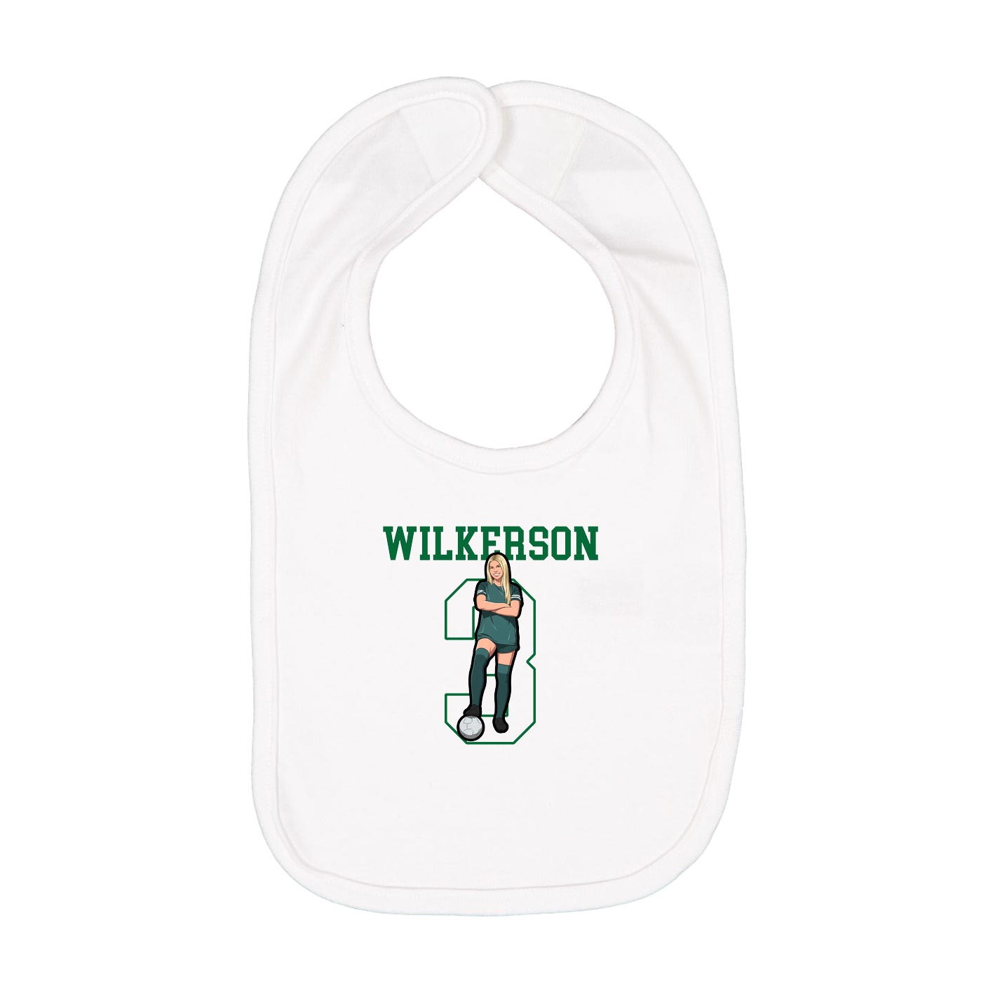 Infant Bib — Shirsey in White