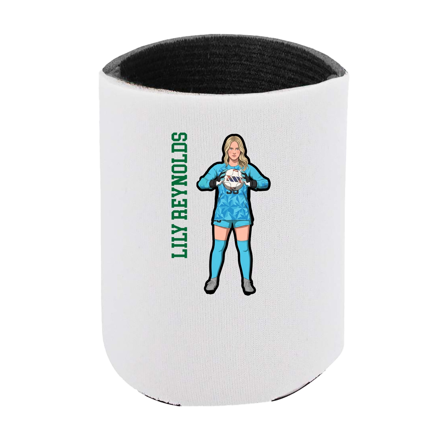 Can Holder — Name Vertical in White