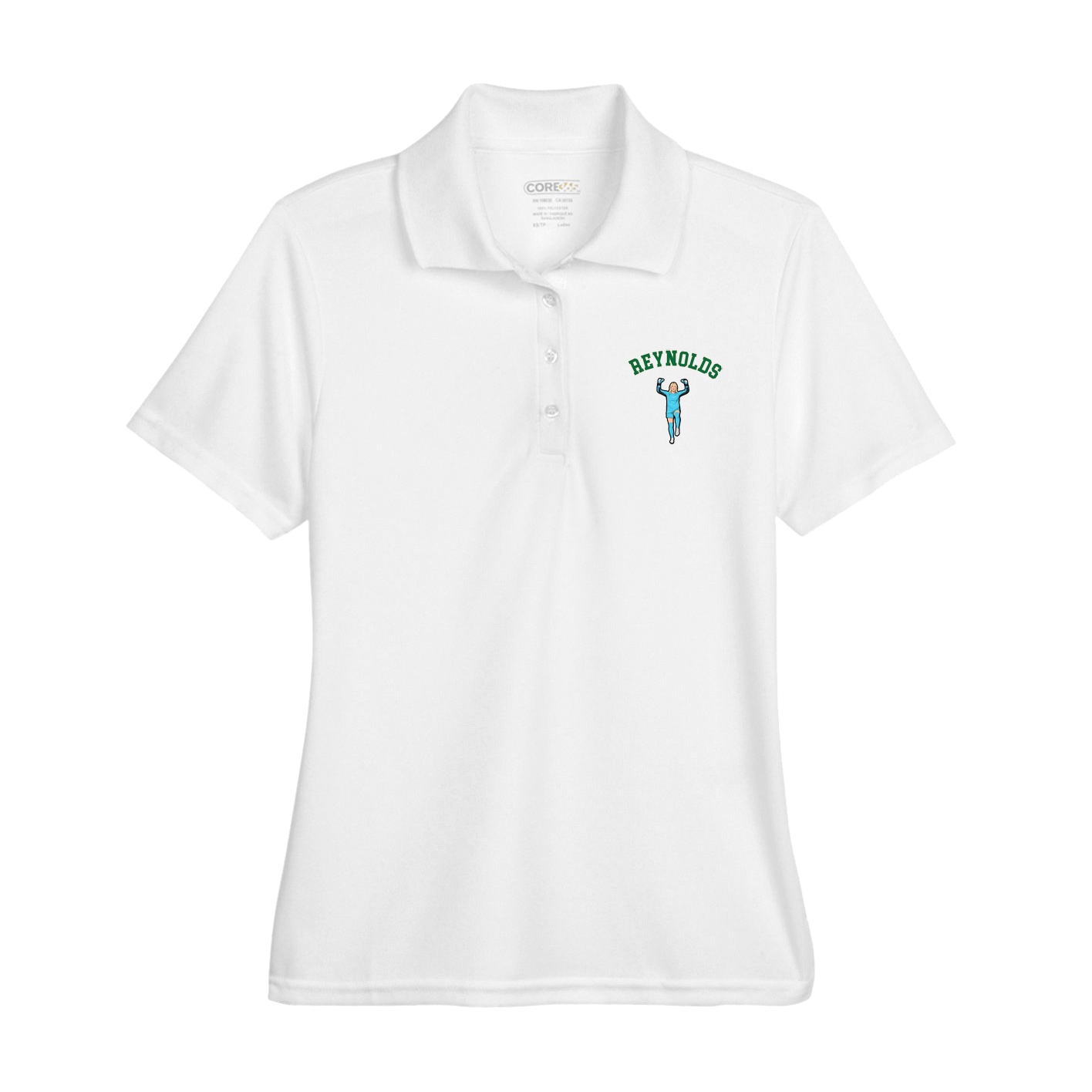 Womens Performance Polo — Shirsey Arch in White