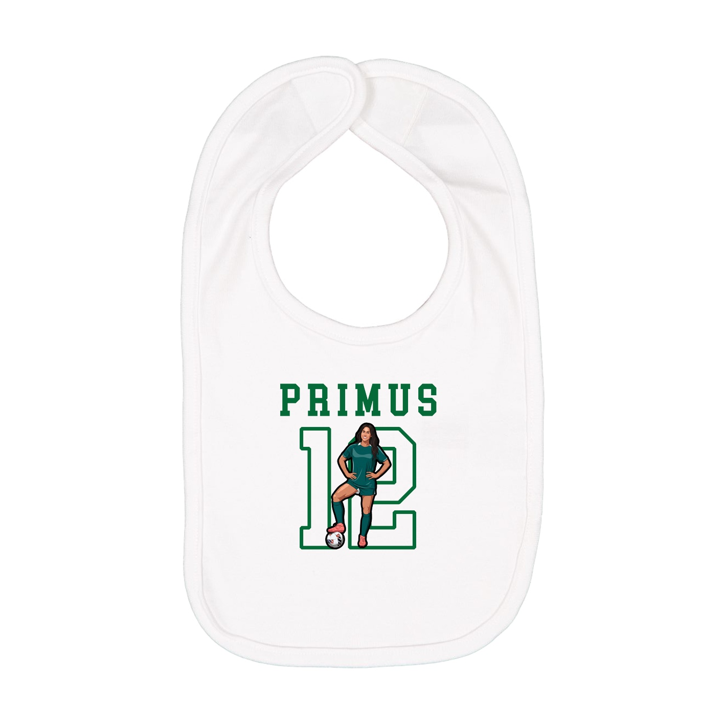 Infant Bib — Shirsey in White