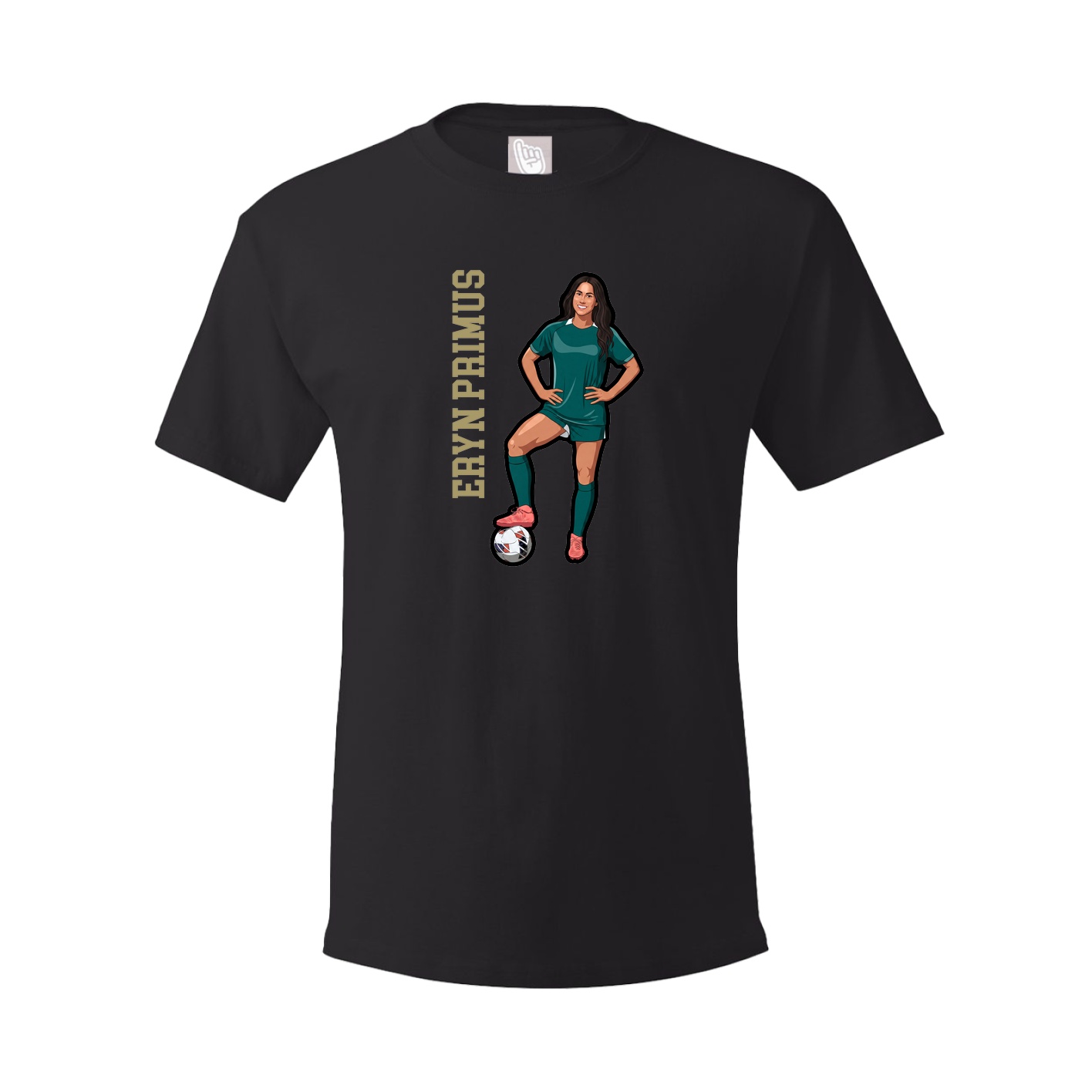 Tee — Name Vertical in Black